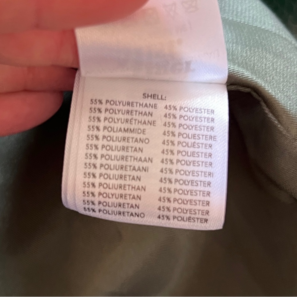 Tiger Mist Green Faux Crocodile Trench Coat - Picture 8 of 9